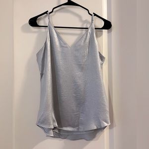 Silver metallic tank top. Express size small petite
